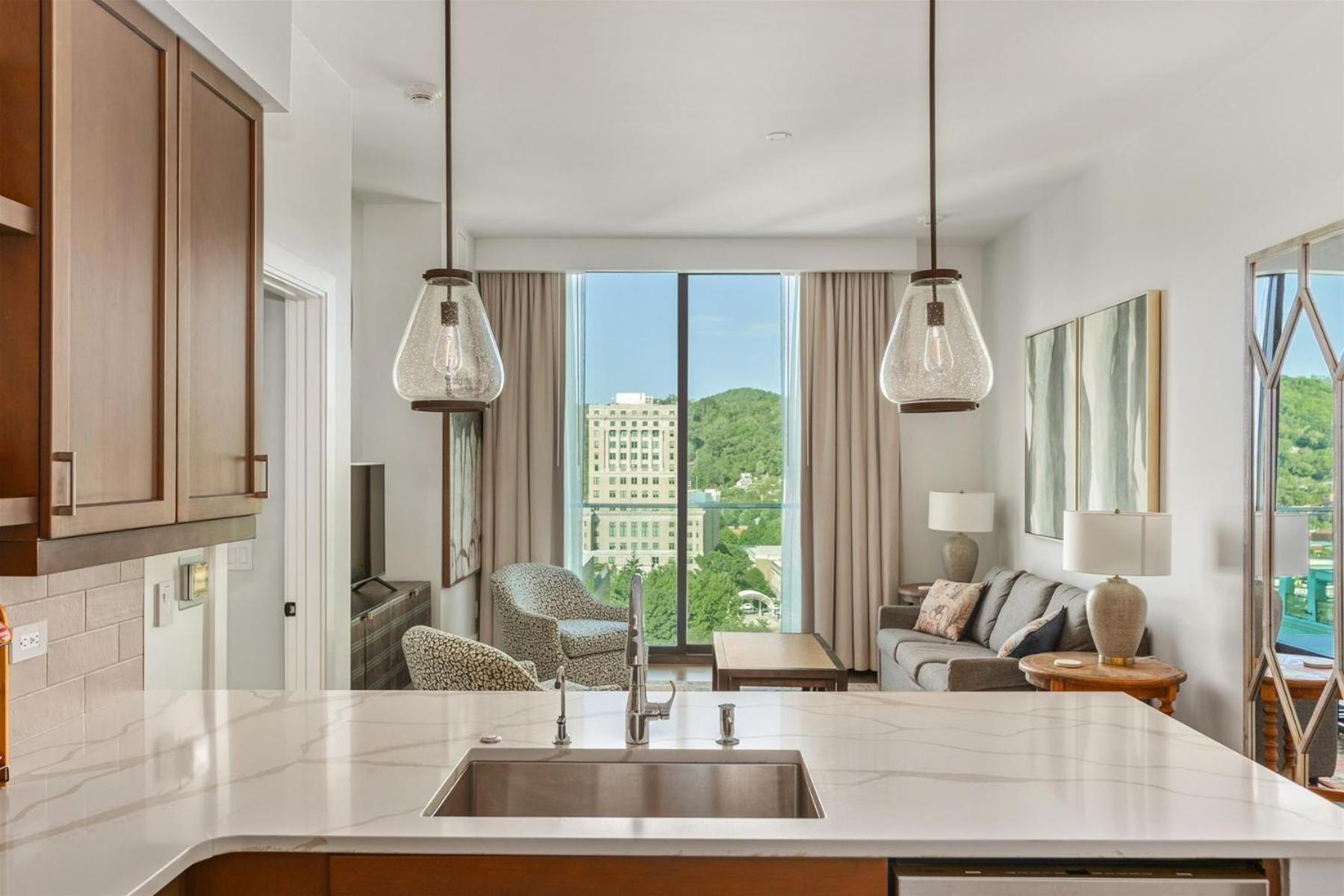 The Views Over Pack Square Park: Luxury Downtown Arras Condo Asheville Exterior photo